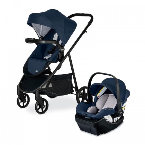 Britax Willow Brook Travel System - Infant Car Seat and Stroller Combo with Aspen Base | ClickTight System